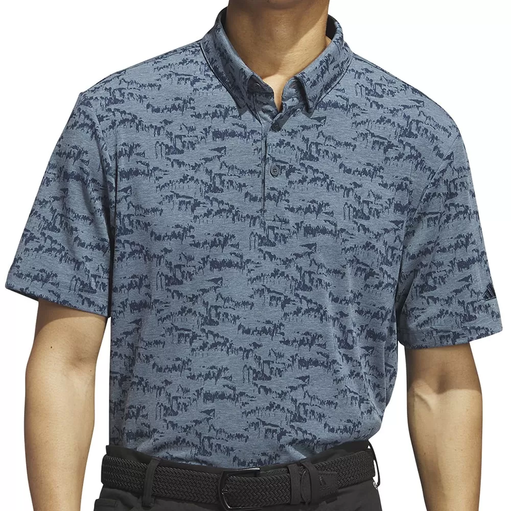 adidas Go-To Print Polo Shirt - Arctic Night