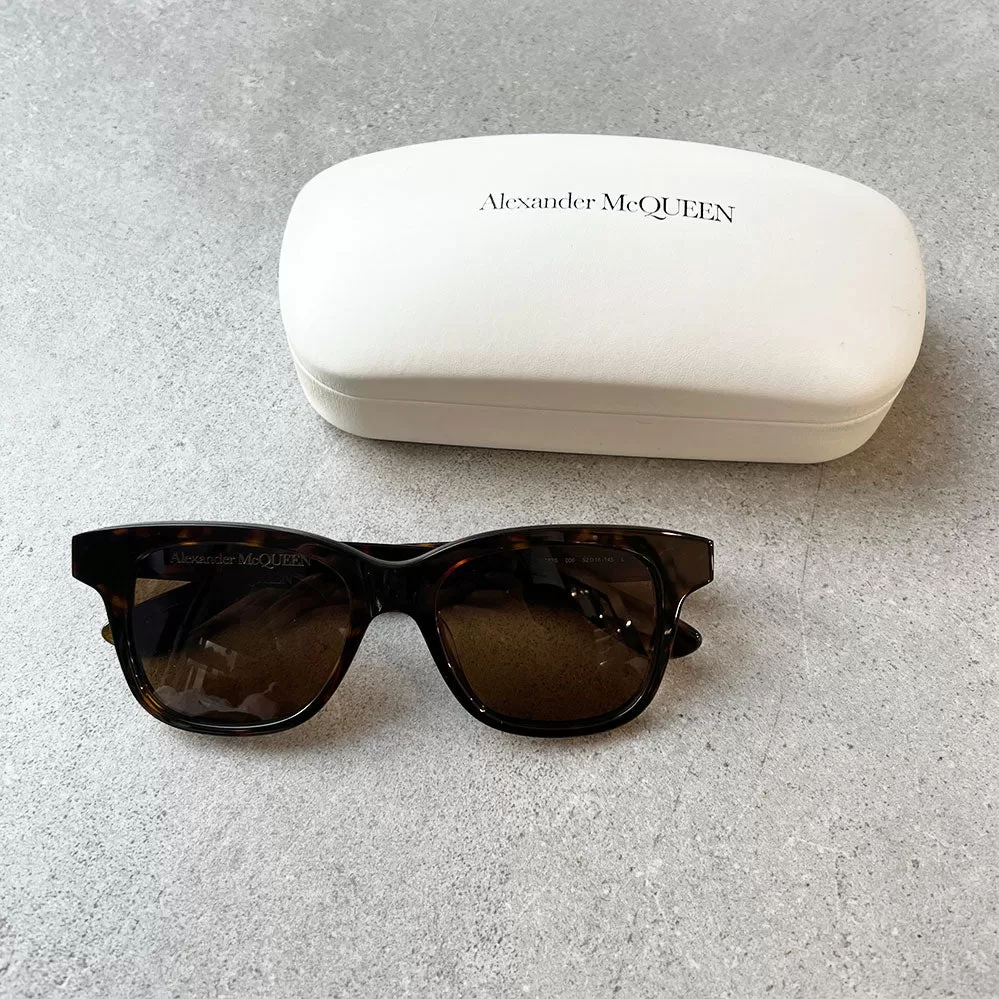 AMQ AM0382S Sunglasses, Havana