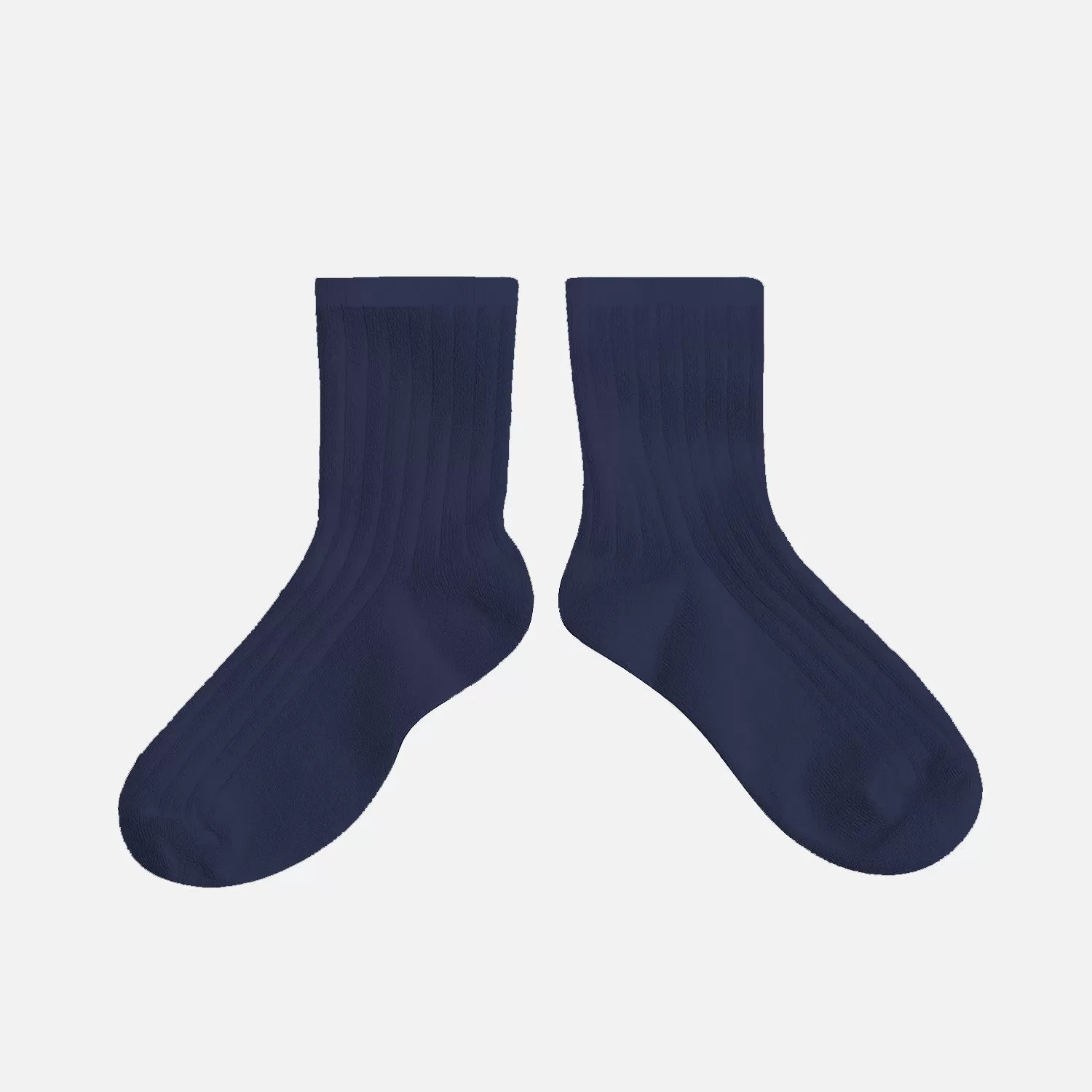 Babies & Kids Cotton Short Socks - Navy