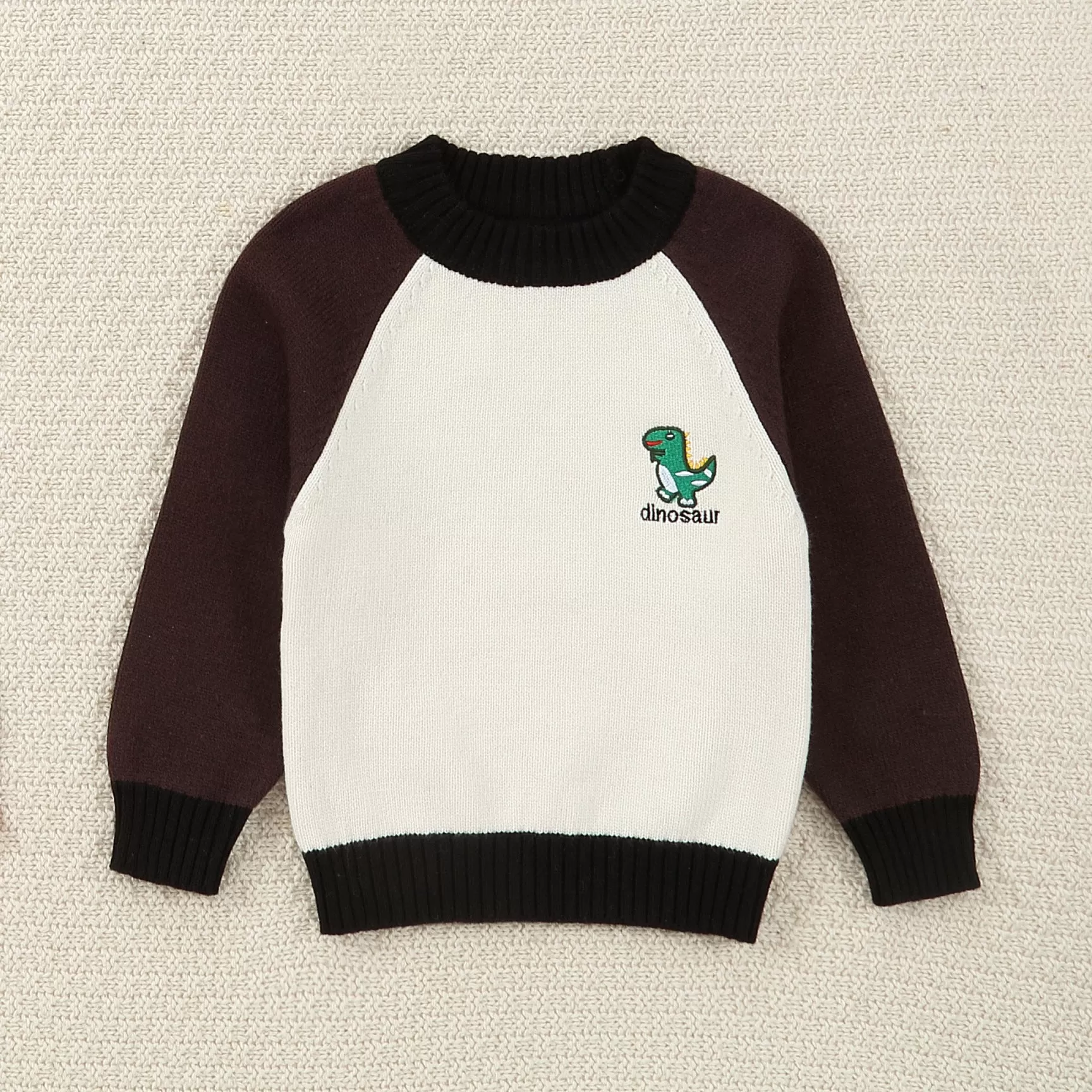 Baby Kid Boys Color-blocking Dinosaur Sweaters Wholesale 23113069