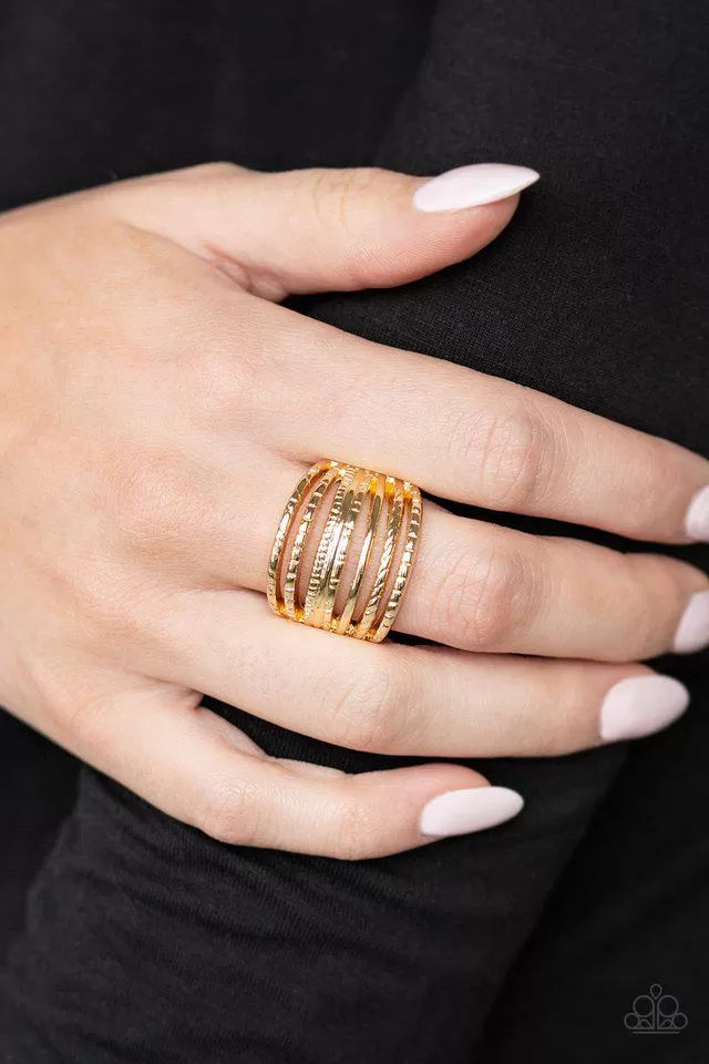 Basic Maverick Gold Ring - Paparazzi Accessories