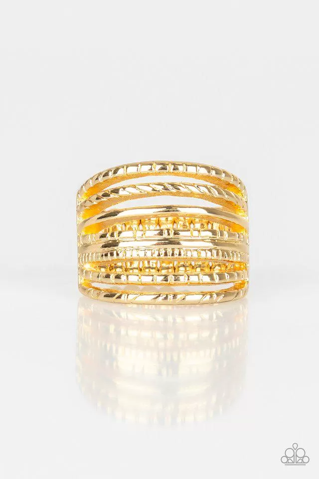 Basic Maverick Gold Ring - Paparazzi Accessories