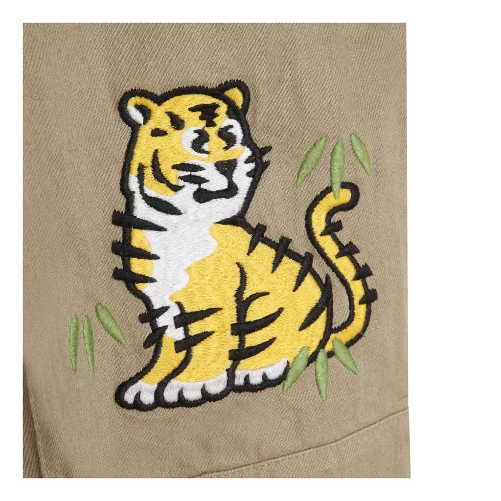 Beige Tiger Trousers