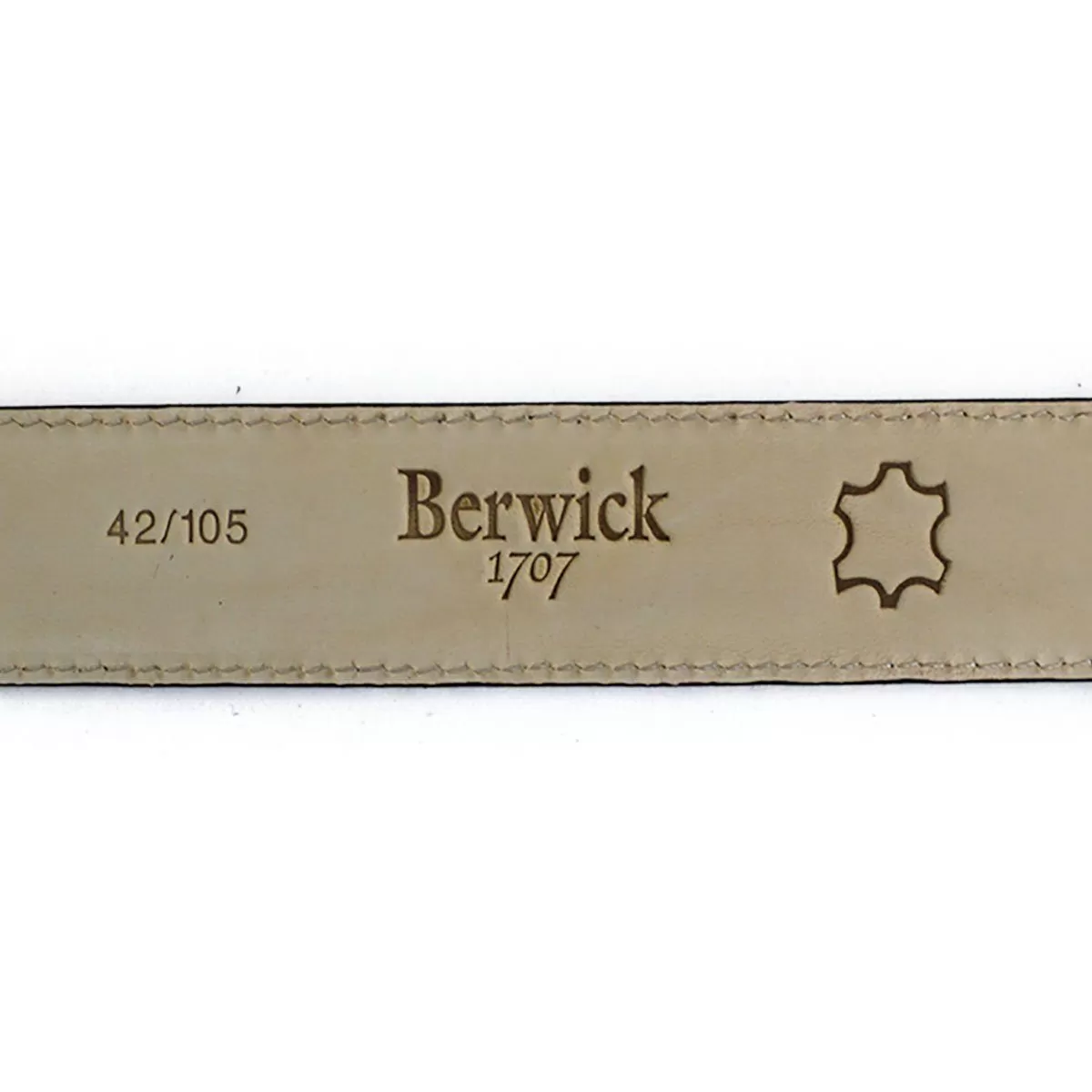 BERWICK 1707 Leather Belt - Black Boxcalf