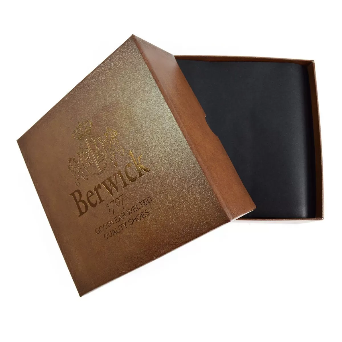 BERWICK 1707 Leather Belt - Black Boxcalf