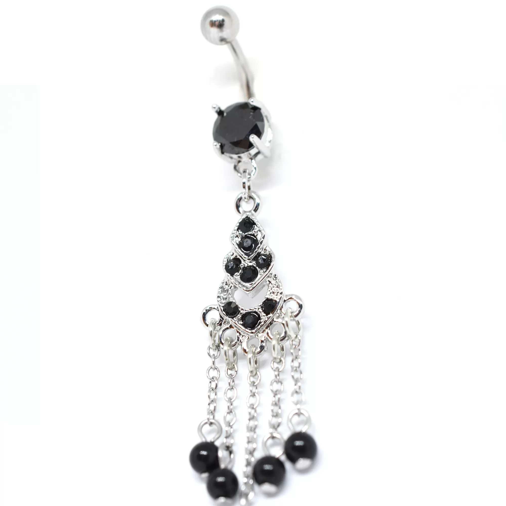 Black Chandelier Belly Ring