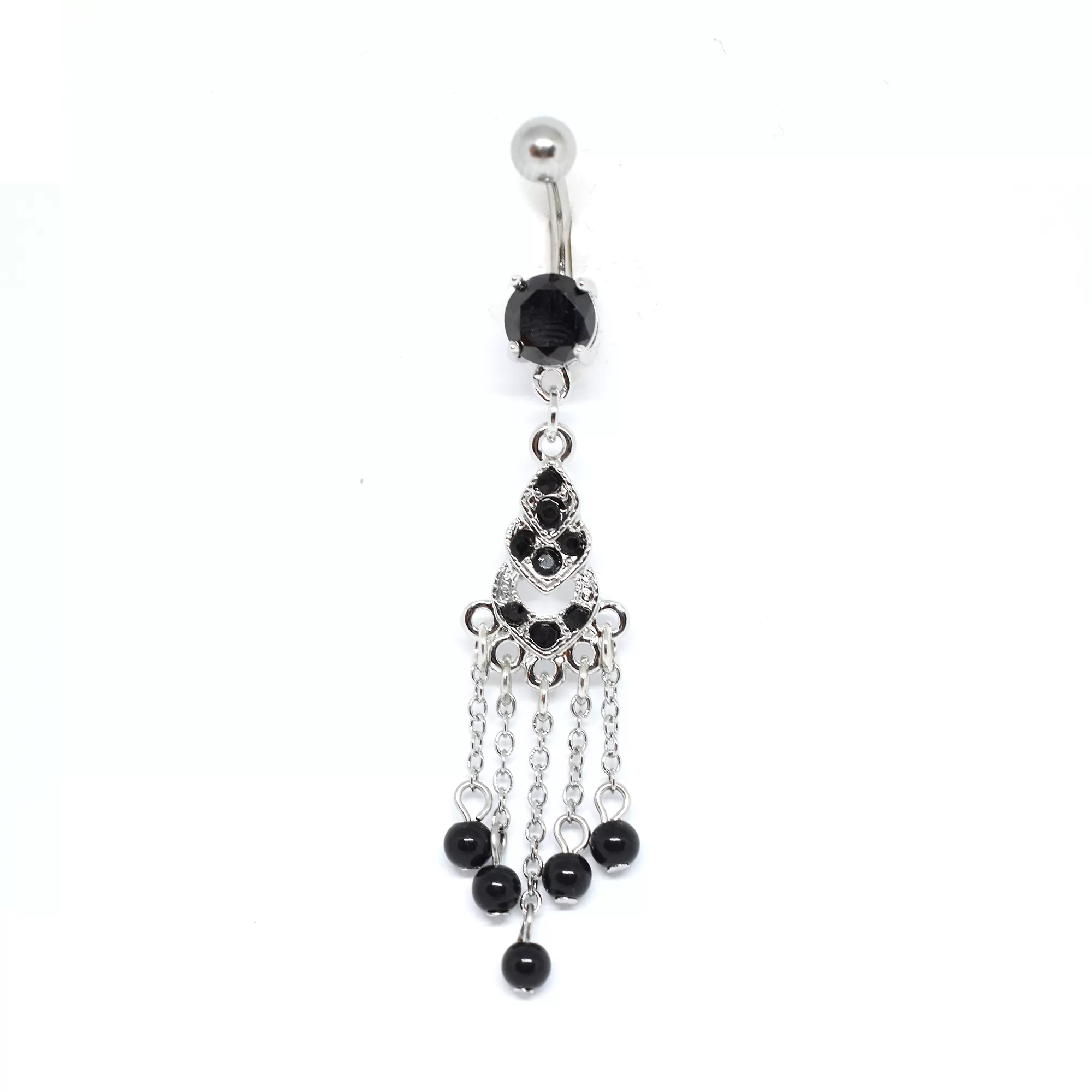 Black Chandelier Belly Ring