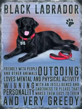 Black Labrador Sign