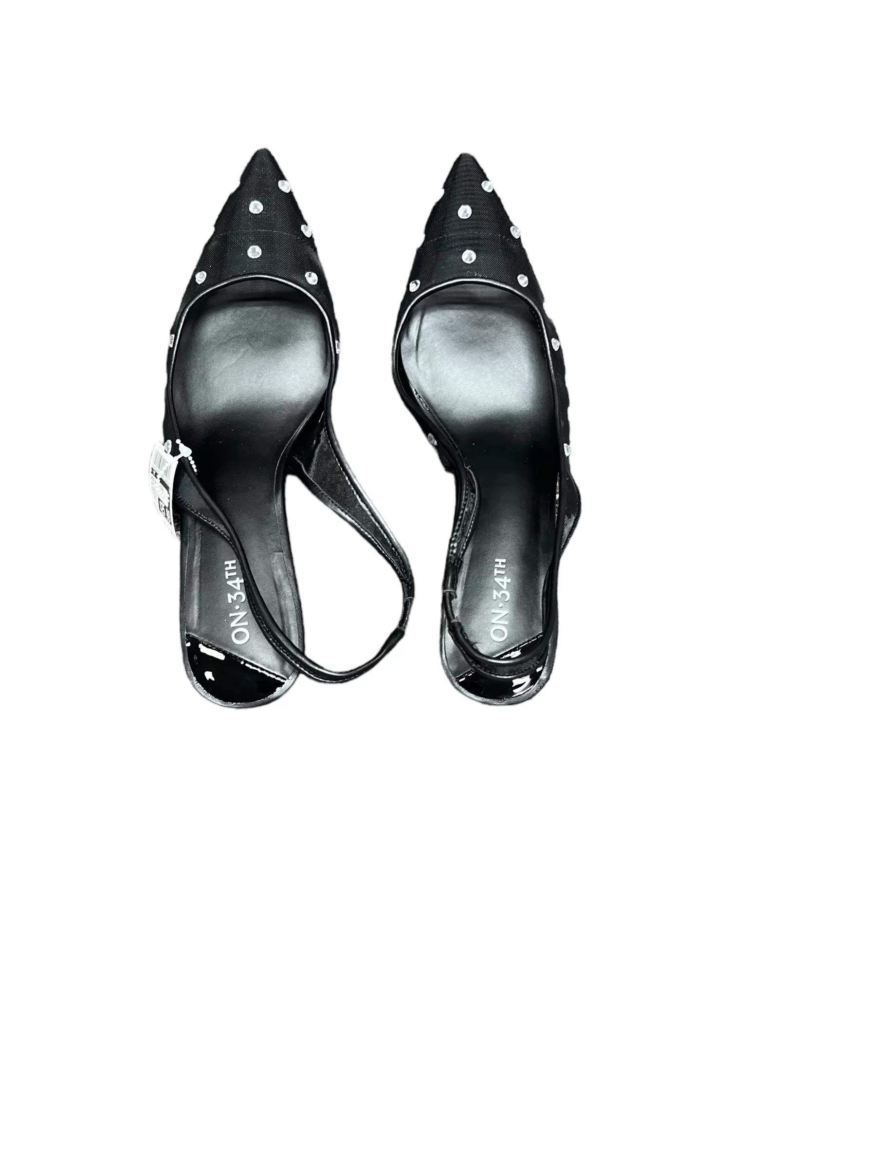 Black Shoes Heels Kitten Cmc, Size 8.5