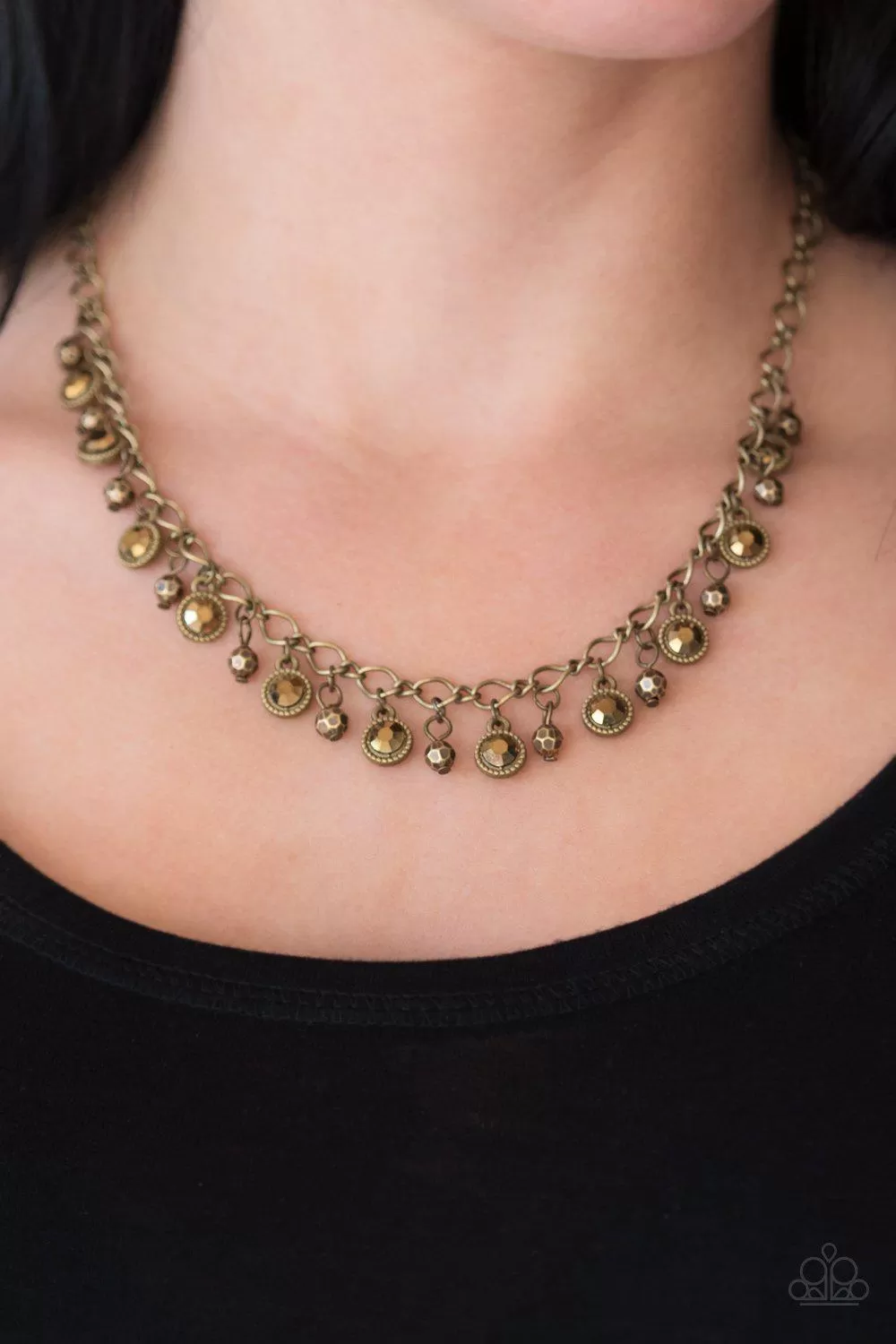 City Couture Brass Necklace - Paparazzi Accessories