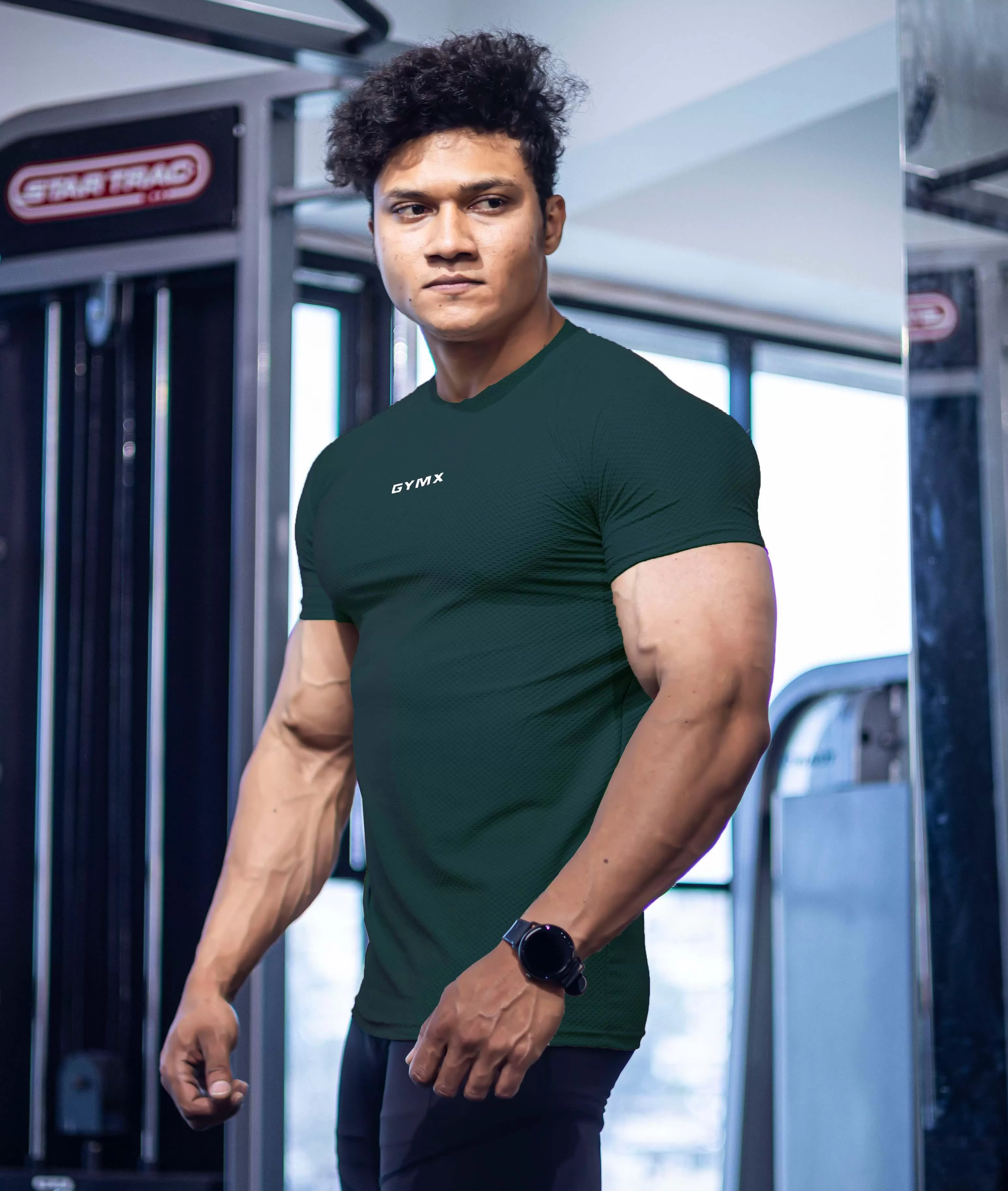 Diamond Cut GymX Tee: Emerald Green