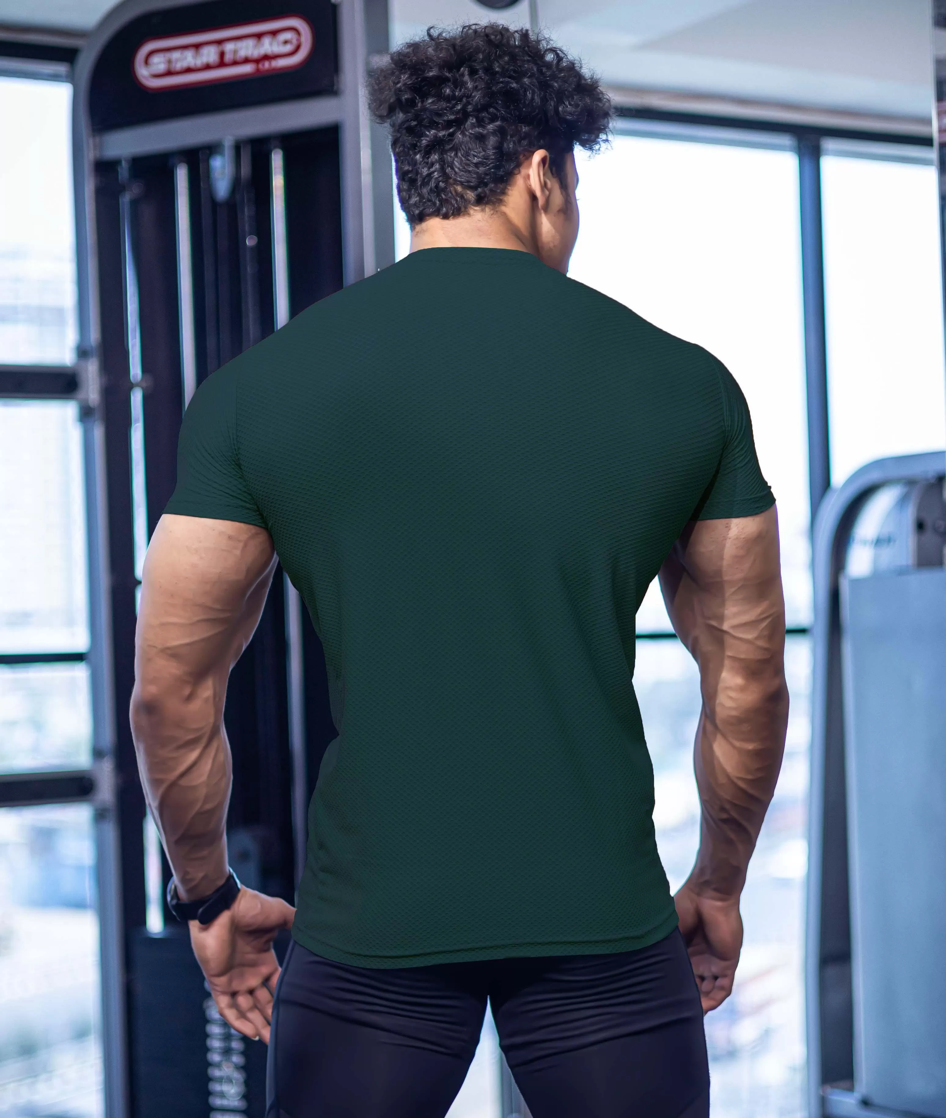 Diamond Cut GymX Tee: Emerald Green