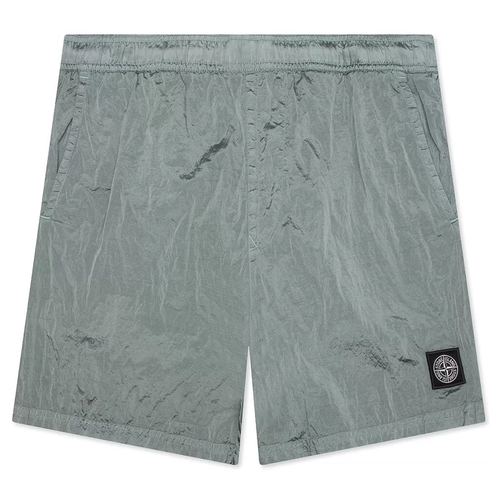 Econyl Regenerated Nylon Swim Trunks - Sage Green