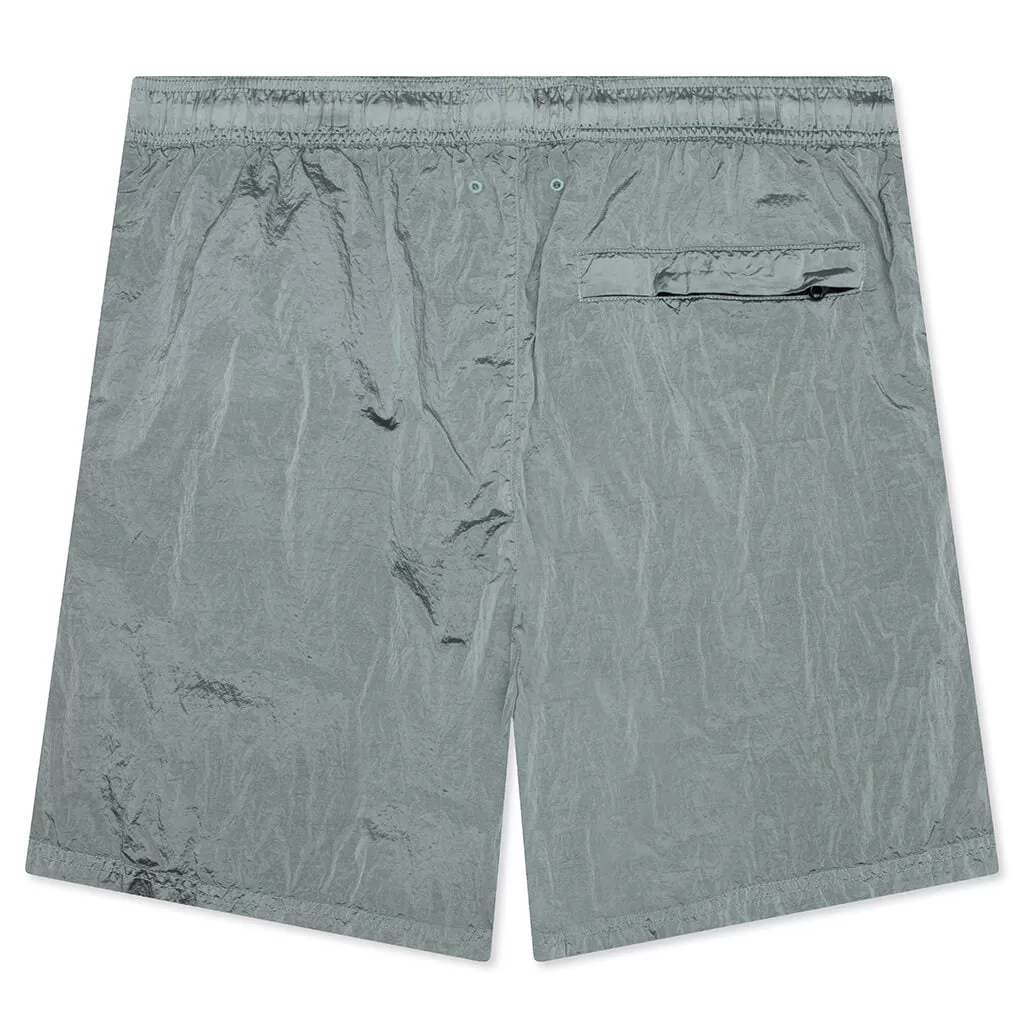 Econyl Regenerated Nylon Swim Trunks - Sage Green