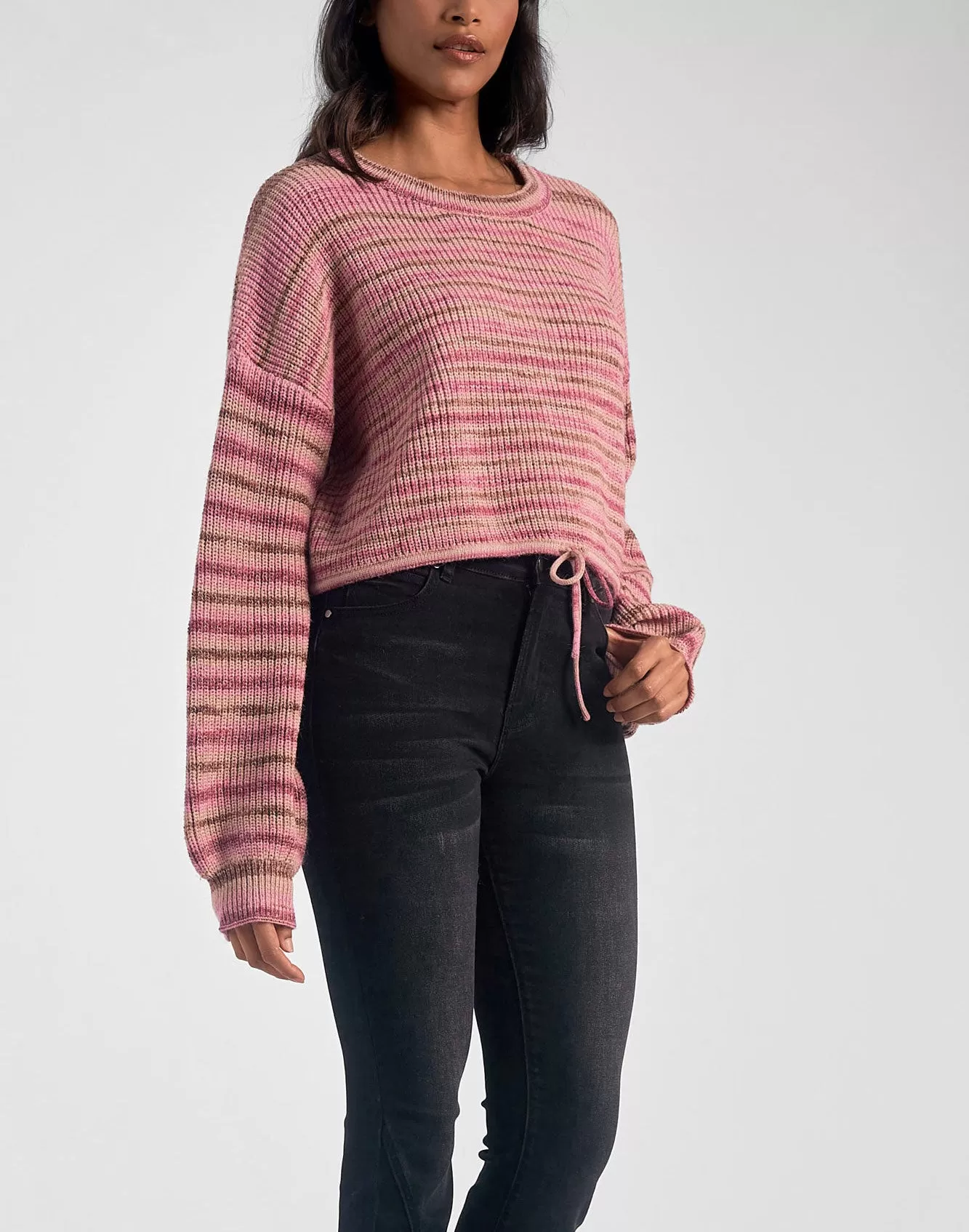 Elan Crew Neck Stripe Sweater