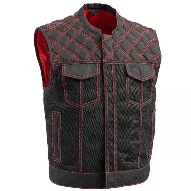 First Mfg Upside Moto Mesh Men's Motorcycle Vest