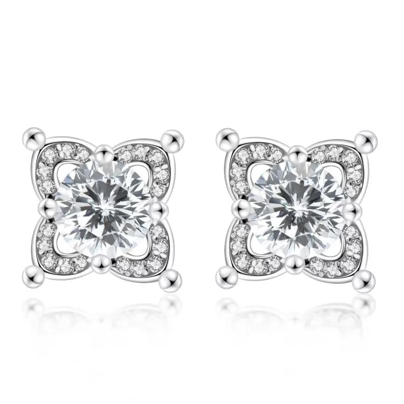 Four Leaves Clover Stud Earrings