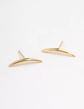 Gold Plated Sterling Silver Climber Earrings