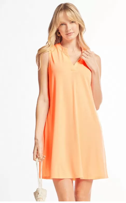 Greatest of Times Tank Dress - Neon Orange