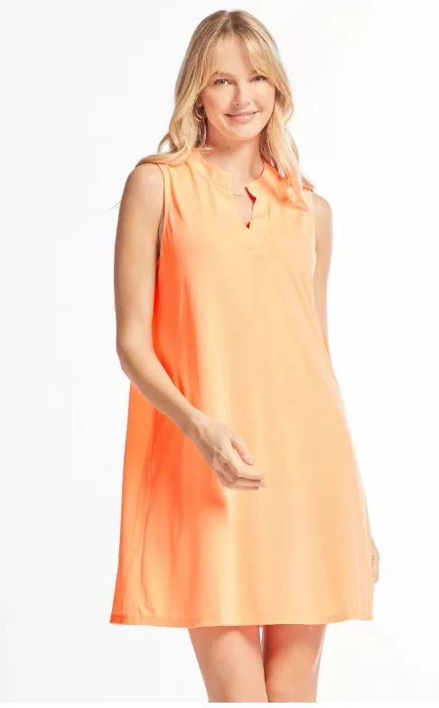 Greatest of Times Tank Dress - Neon Orange