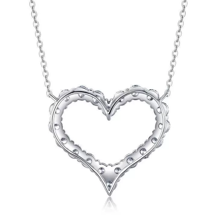 Heart Hollow Sterling Silver Pendant Pendant