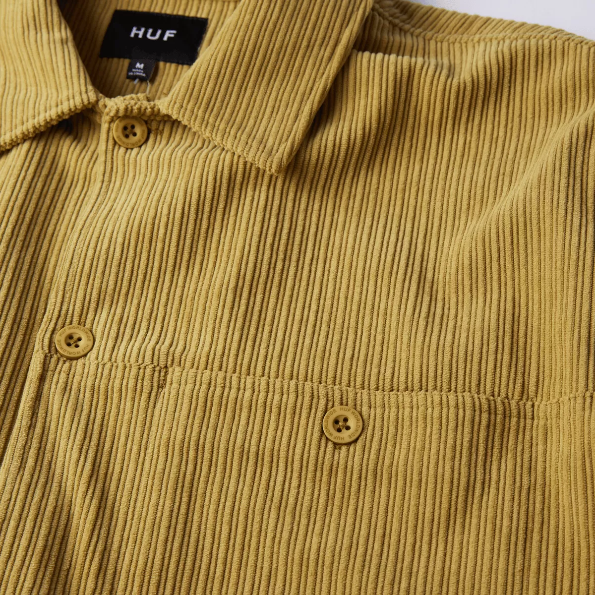 HUF HUF CO CORDUROY OVERSHIRT-CACTUS