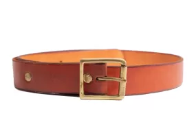 Leather 1 Prong Belt - Red