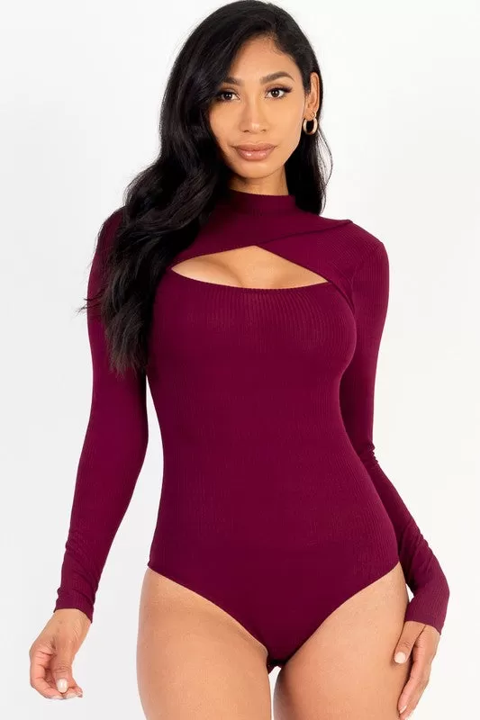 Long Sleeve Cut Out Bodysuit