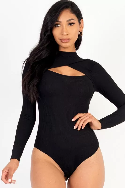 Long Sleeve Cut Out Bodysuit