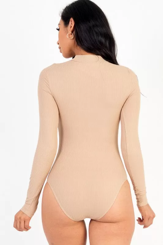 Long Sleeve Cut Out Bodysuit