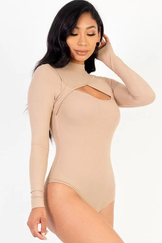 Long Sleeve Cut Out Bodysuit