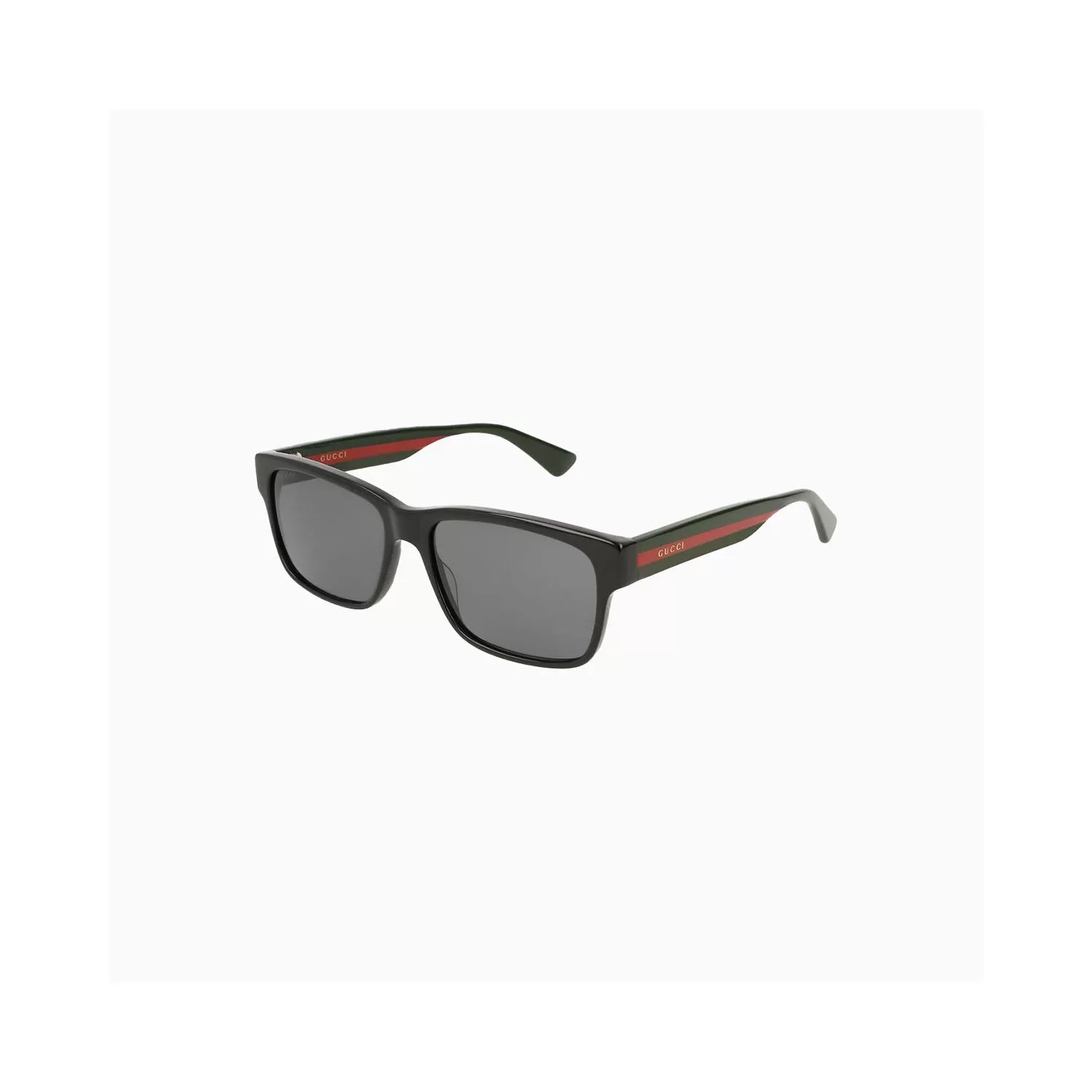 Men's Black Grey Square Sunglasses