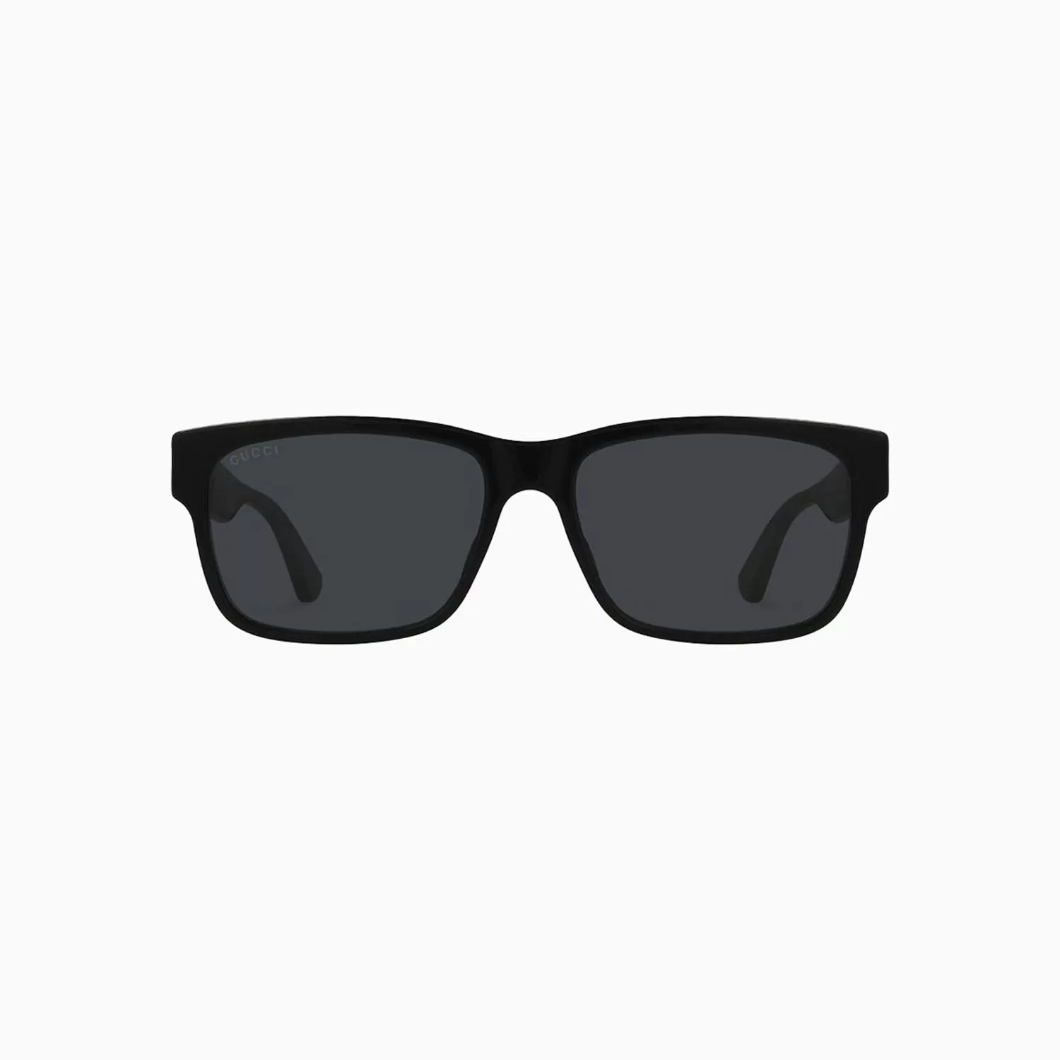 Men's Black Grey Square Sunglasses