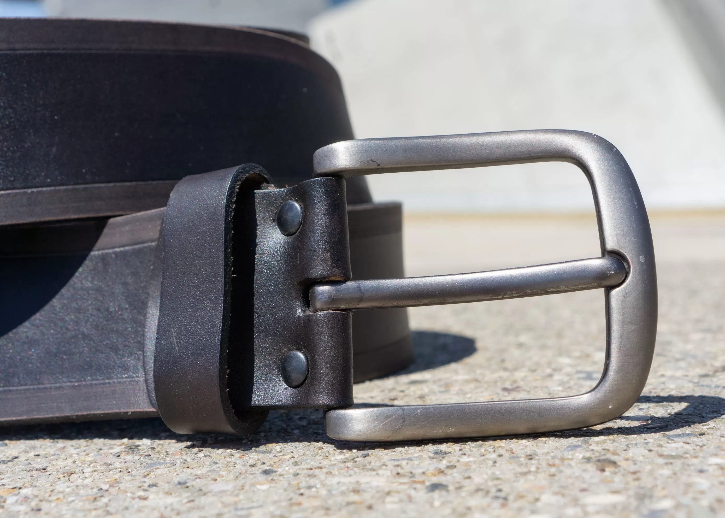 Men's Leather Belt Onyx | Handcrafted