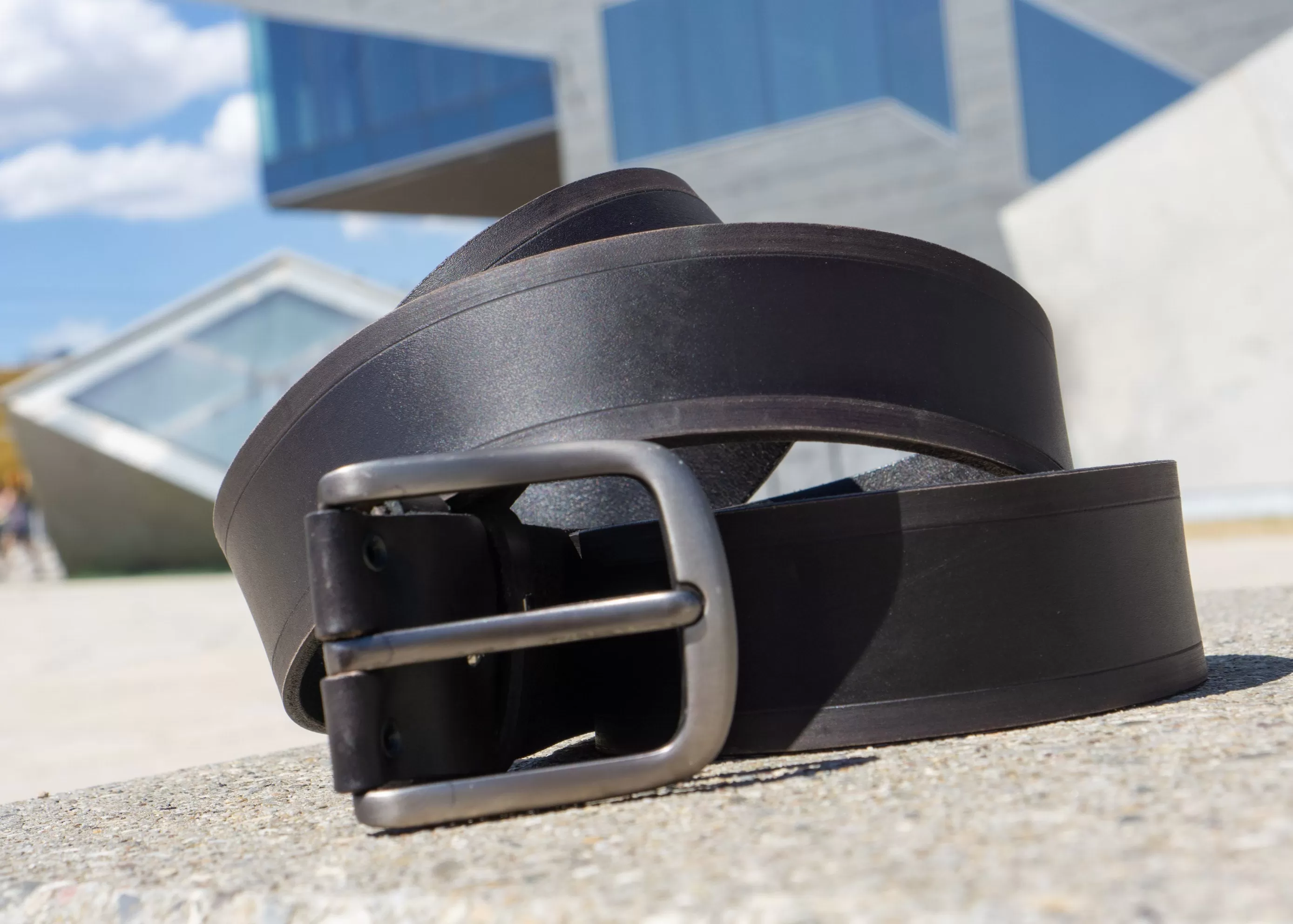 Men's Leather Belt Onyx | Handcrafted