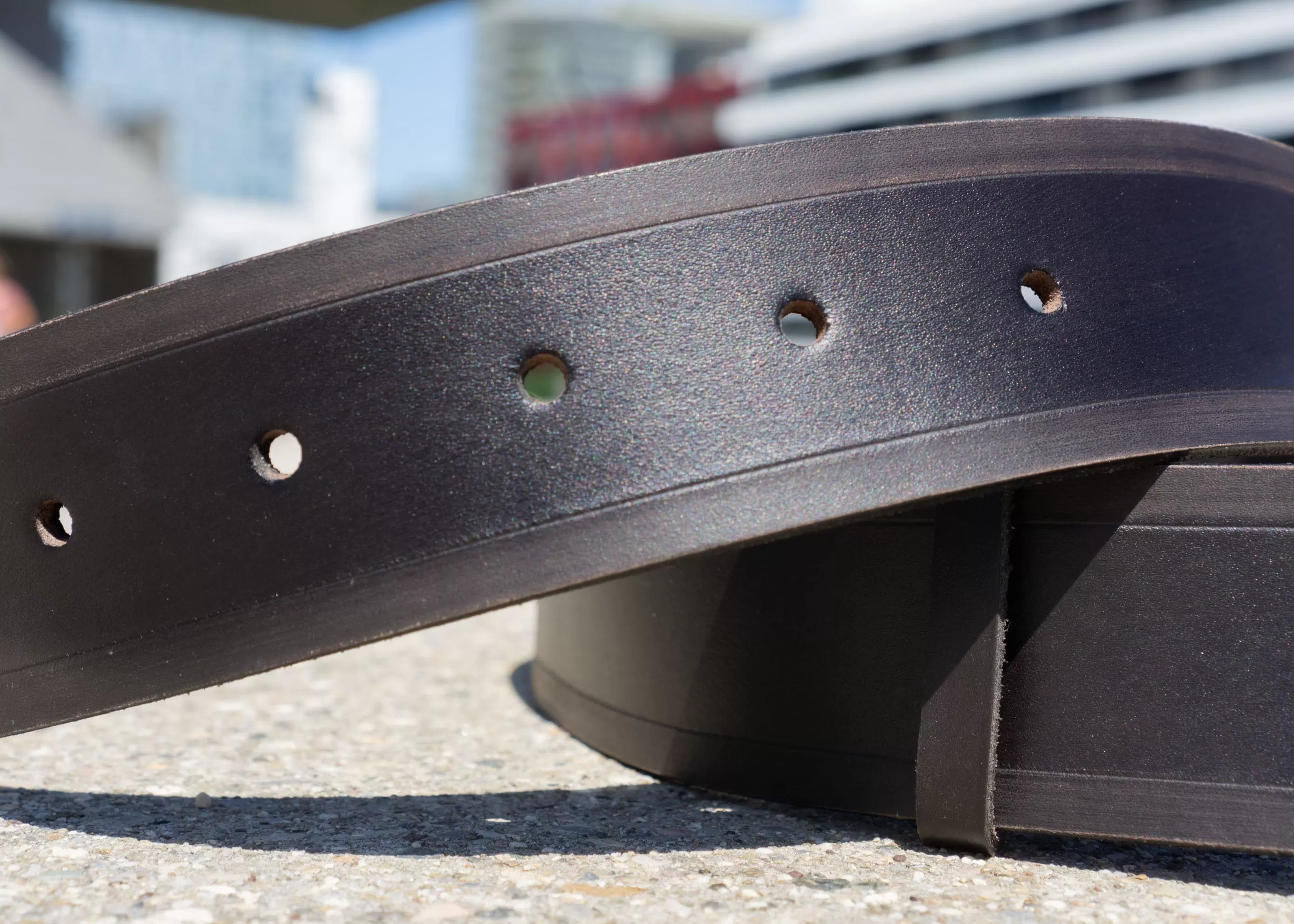 Men's Leather Belt Onyx | Handcrafted