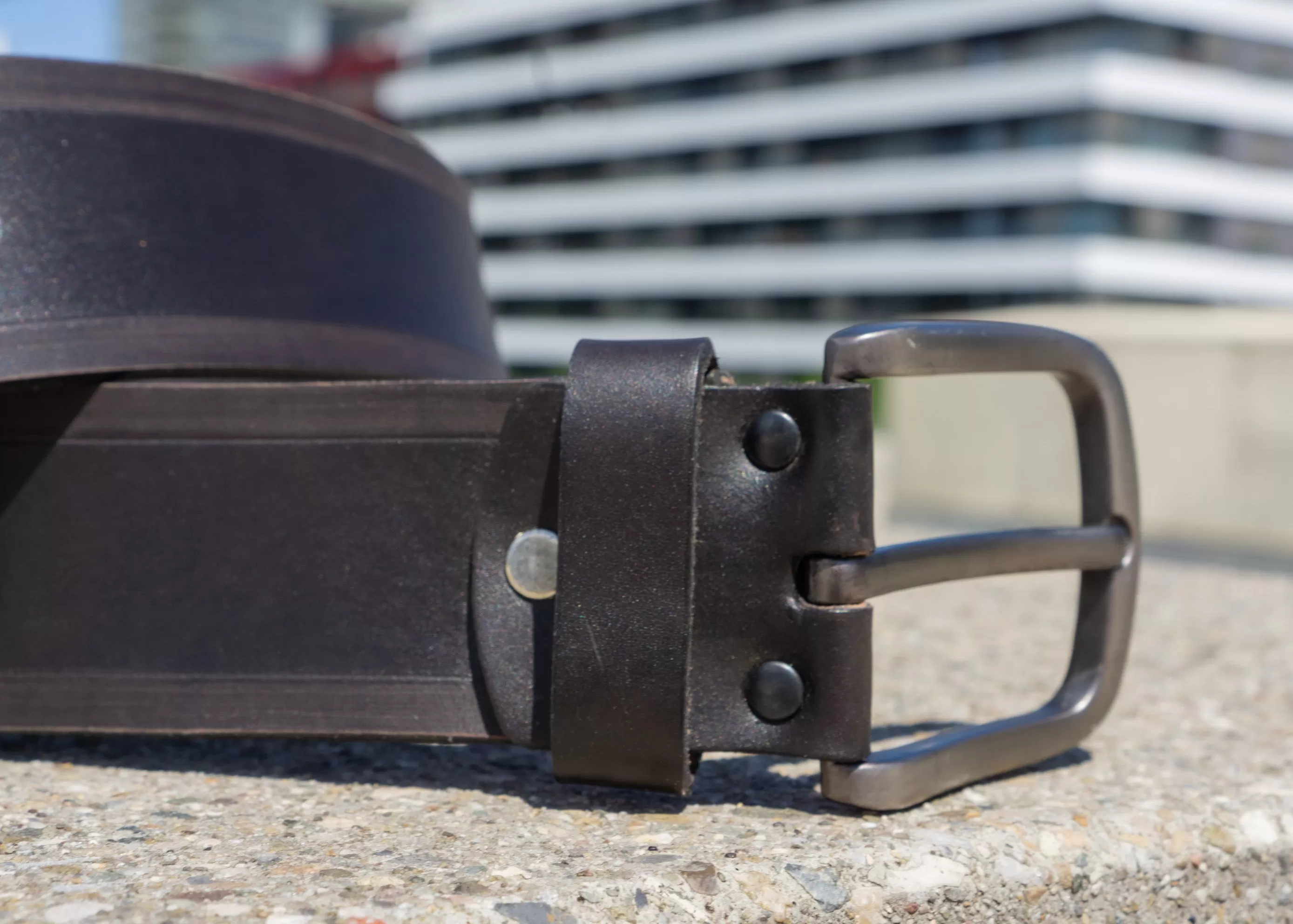 Men's Leather Belt Onyx | Handcrafted