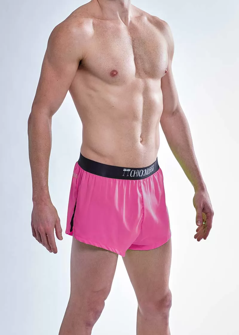 Men's Neon Pink 2" Split Shorts