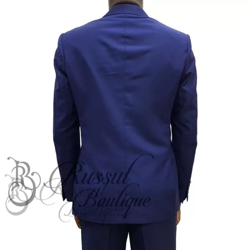 Men's Suit With Single Button | Navy Blue