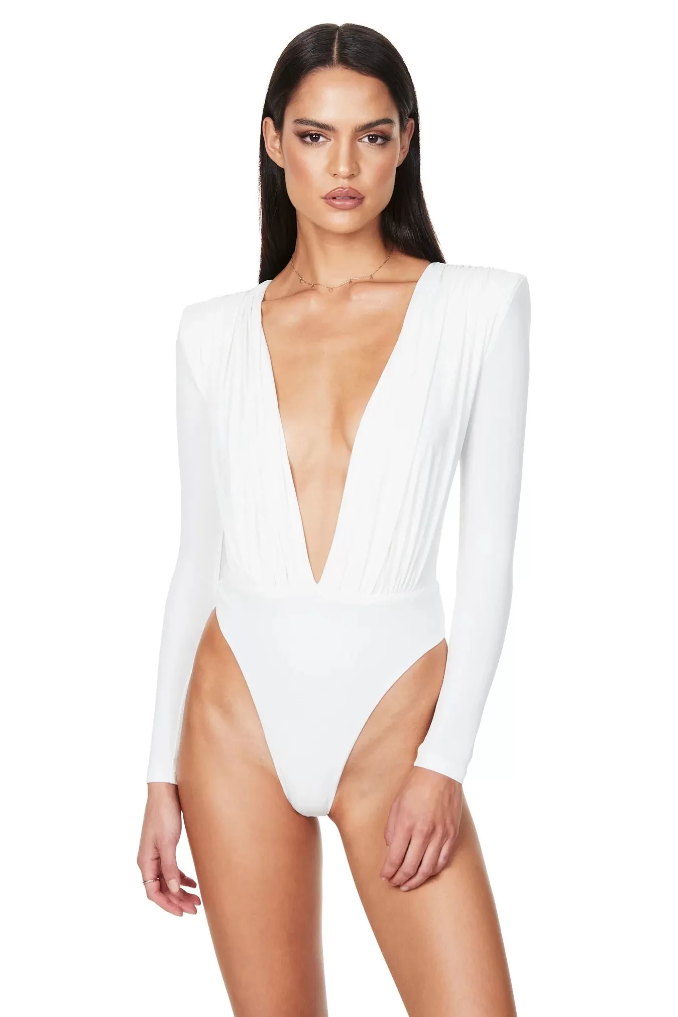 Nookie Dasha Plunge Bodysuit - Ivory