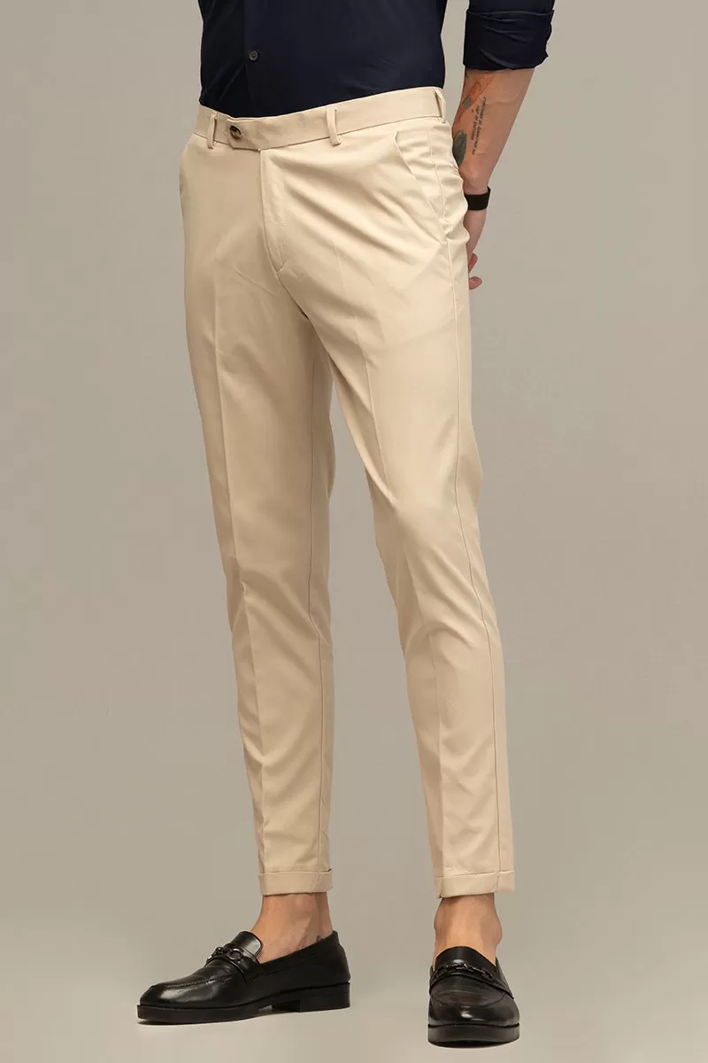 OpulentOasis Cream Trousers