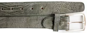 Ostrich Leg Belt- Gray