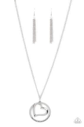 Paparazzi Accessories - Positively Perfect - Silver Necklace