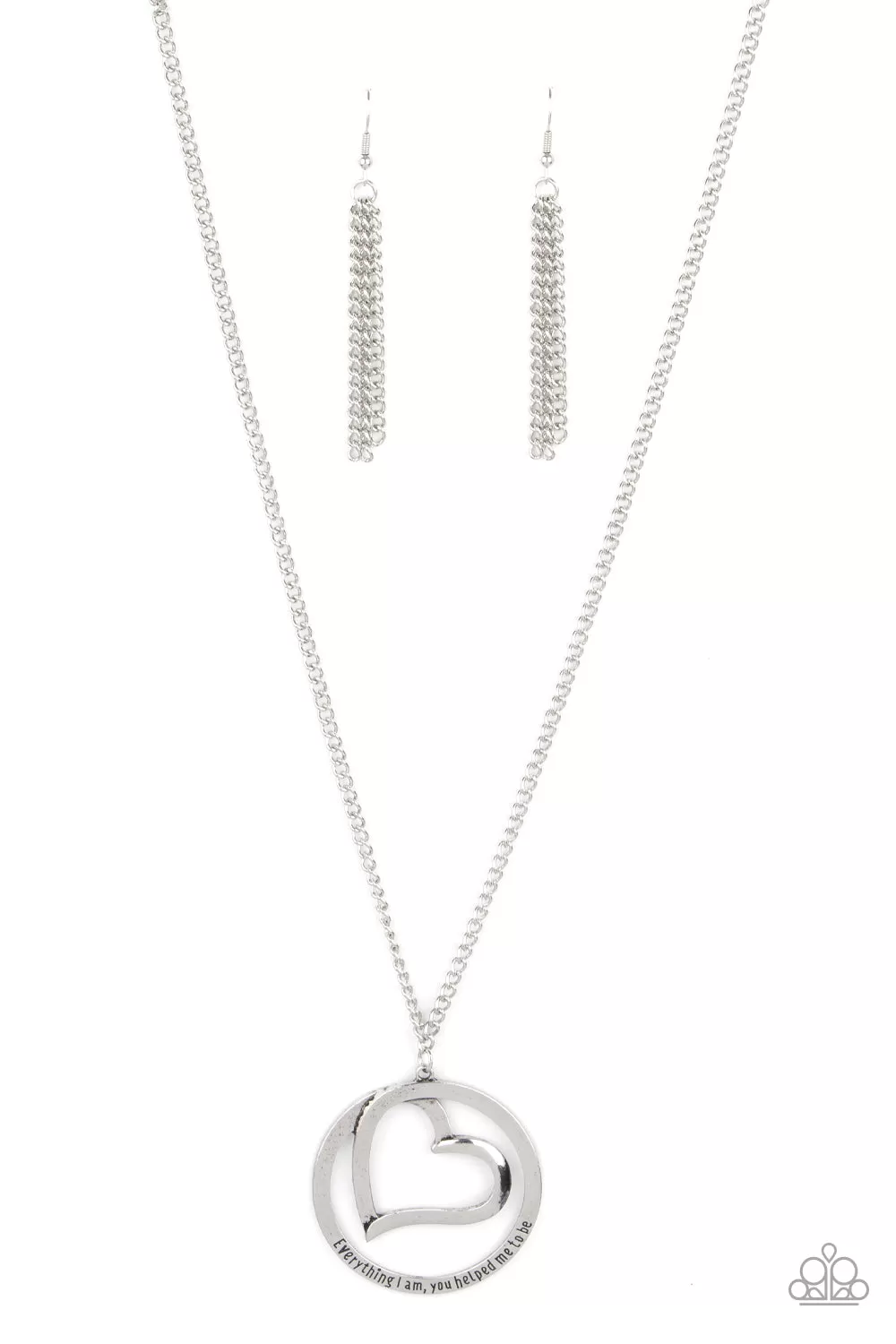 Paparazzi Accessories - Positively Perfect - Silver Necklace