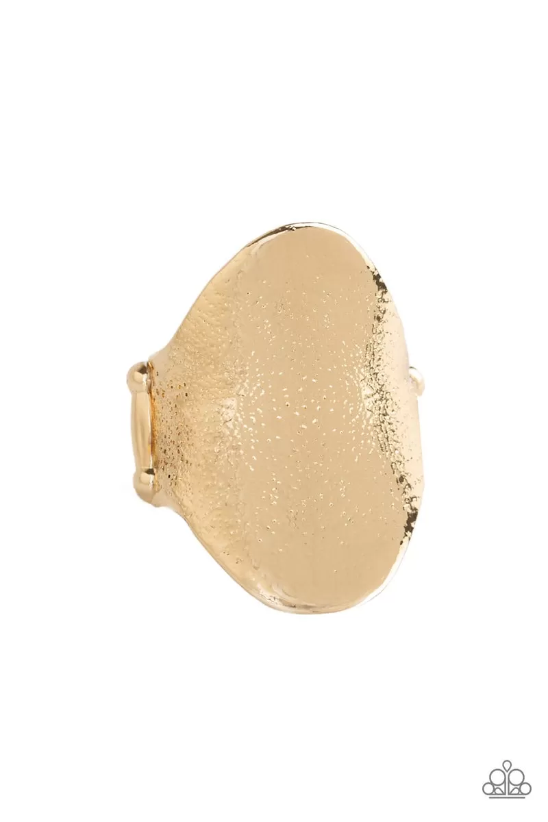 Paparazzi Metro Mirror - Gold Ring