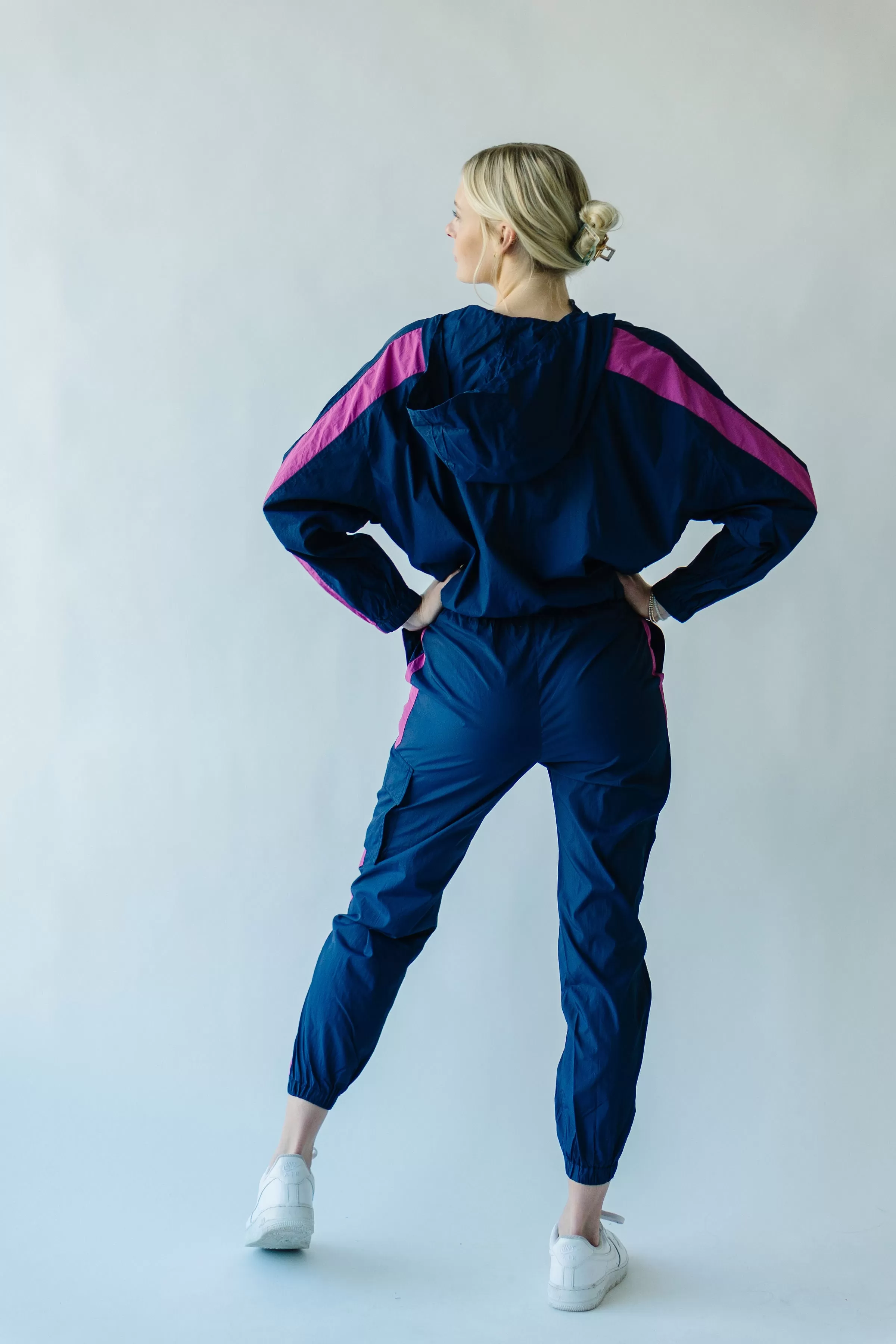 Piper & Scoot: The Lipa Windbreaker Pants in Navy