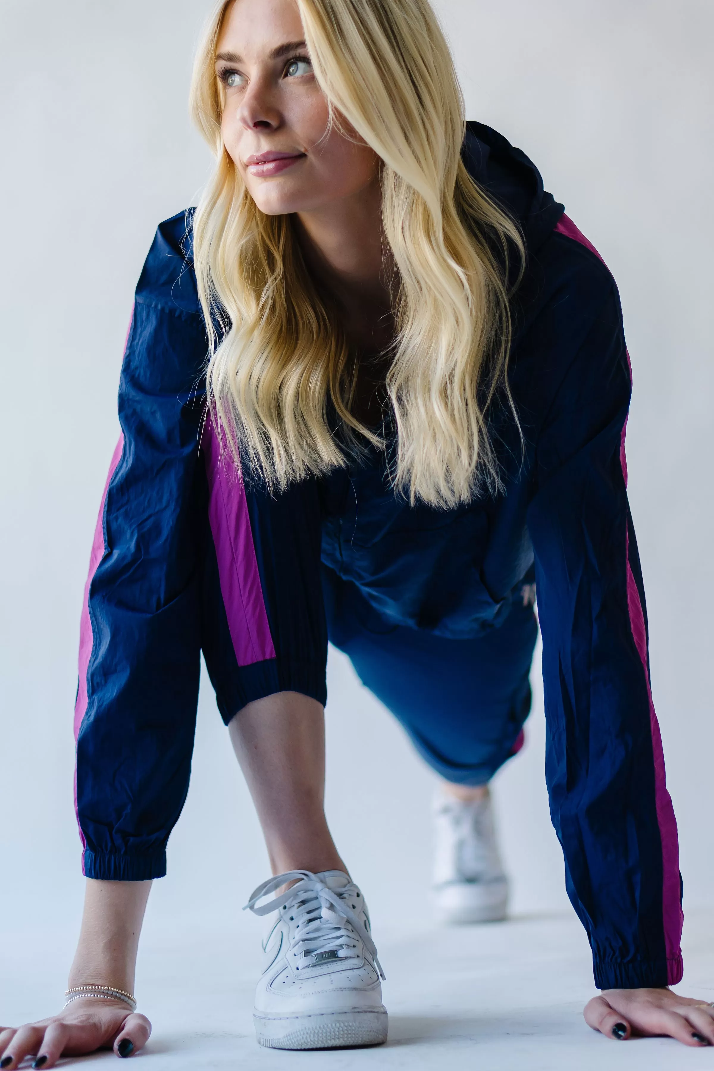 Piper & Scoot: The Lipa Windbreaker Pants in Navy