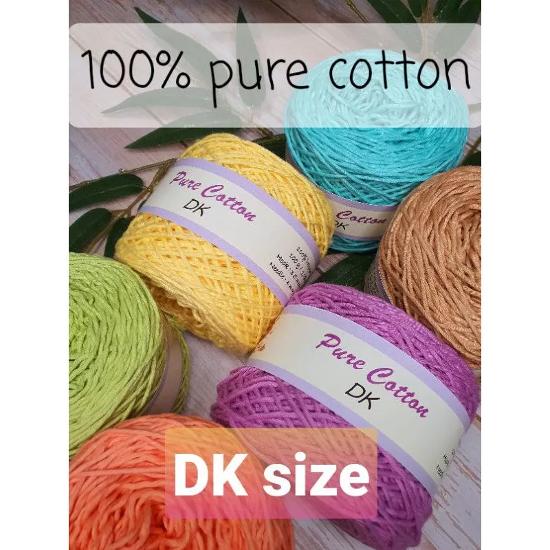 Pure Cotton DK Size 100g