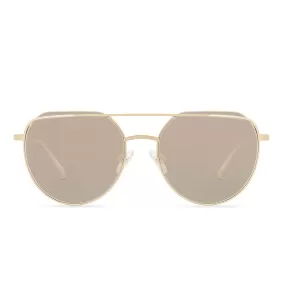 Rayne Gold Cherry Blossom Mirror Sunglasses