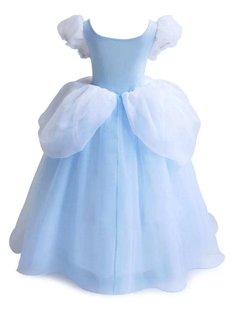 Short Sleeves Pleated Kids Party Dresses Flower Girl Dresses Jewel Neck